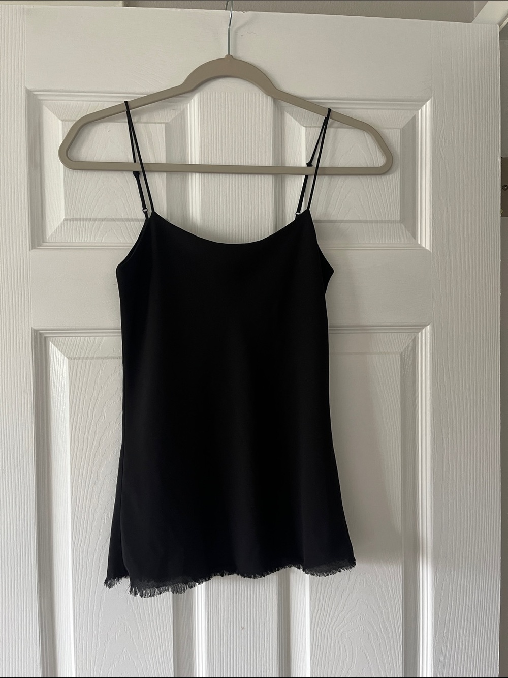 Babaton Black fridge bottom Spaghetti Strap Slip Top